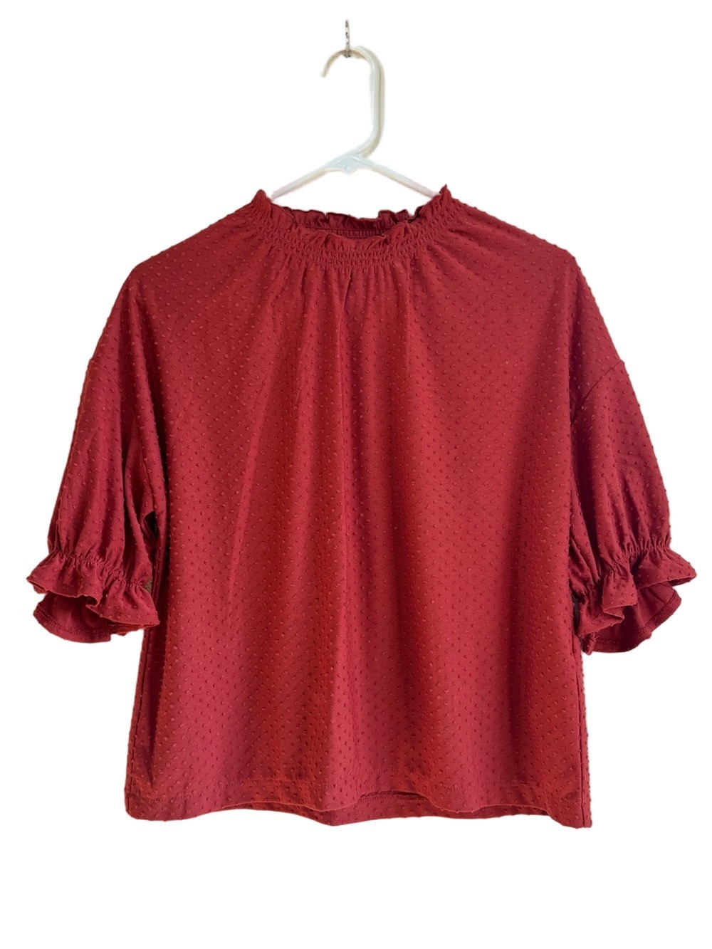 ☀️ MADEWELL Textured Smocked Sleeve Blouse - Picture 5 of 12
